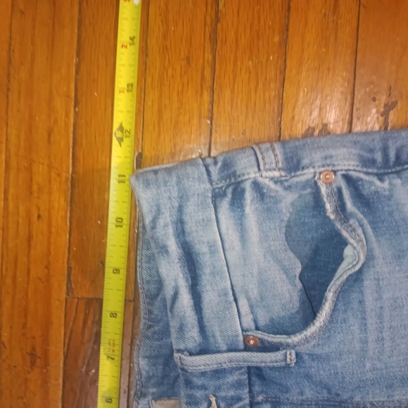 MOTHER Light Blue Straight Leg Jeans - Picture 3 of 7